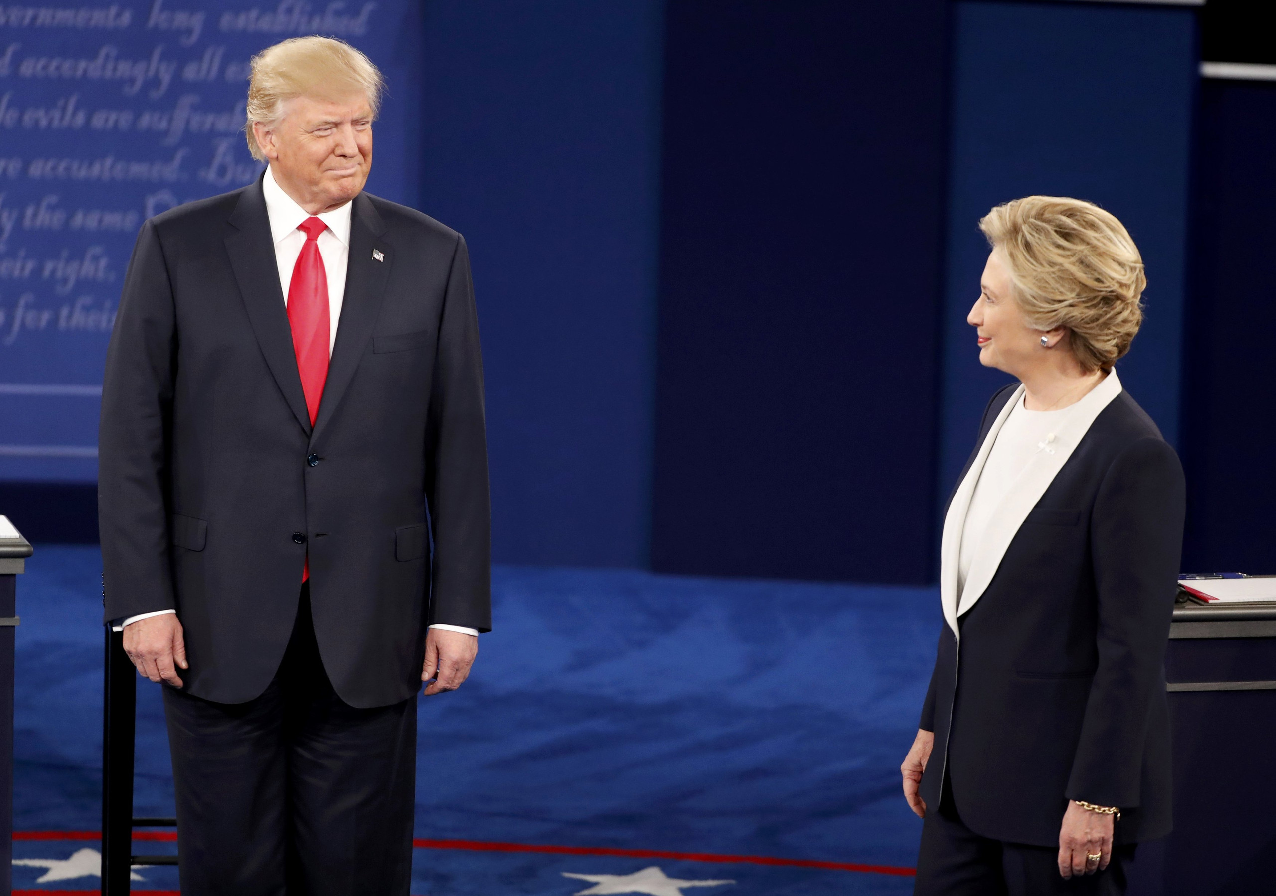 استطلاع لـ CNN : كلينتون تفوز على ترامب في المناظرة الثانية