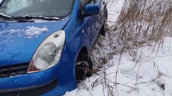 شاهد.. حادث بسبب الثلوج في فنلندا