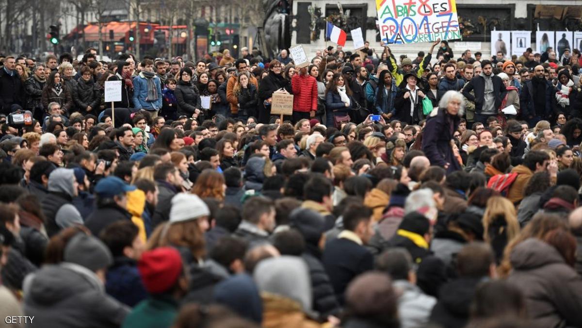 لأول مرة في فرنسا.. تظاهرات ضد “الفساد” السياسي