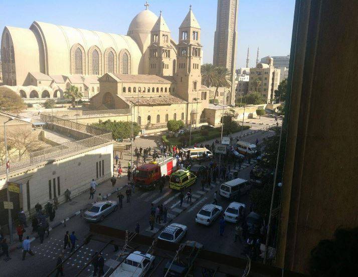 الصحة المصرية: 25 قتيلاً و31 مصاباً بتفجير الكاتدرائية حتى الآن