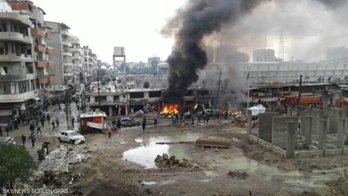 بالفيديو.. مقتل 28 من قوات بشار في تفجير جبلة