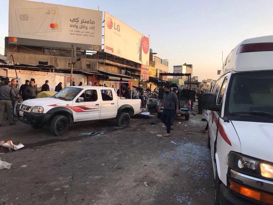 قتلى وجرحى في تفجير انتحاري بساحة الطيران وسط بغداد