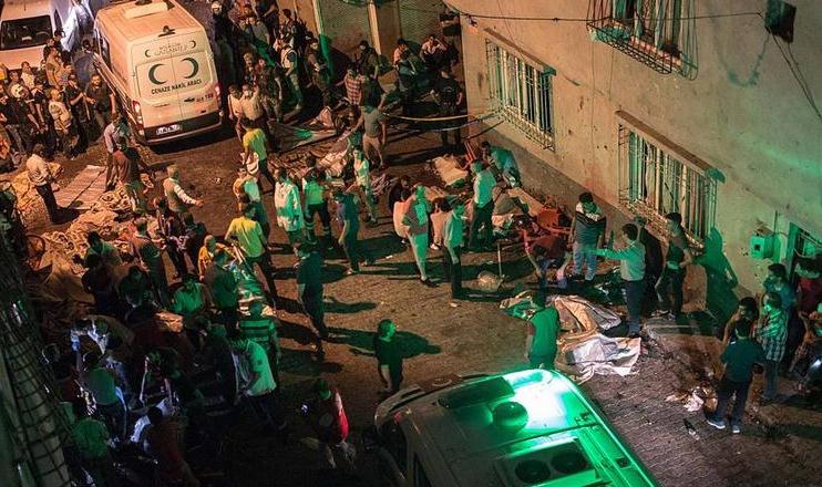 تفجير في صالة أفراح بجنوب تركيا يُوقع 30 قتيلًا و94 جريحًا - المواطن