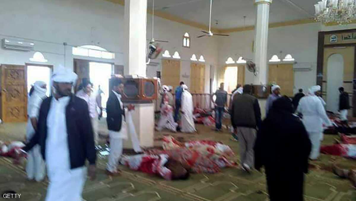 بالفيديو والصور.. من لا يستحقون الحياة قتلوا المصلين في تفجير مسجد العريش