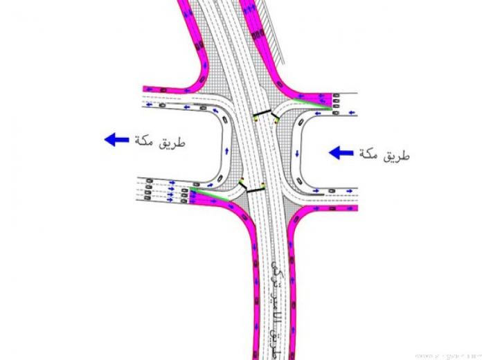 إغلاق تقاطع طريق الأمير تركي الأول مع مكة بالرياض