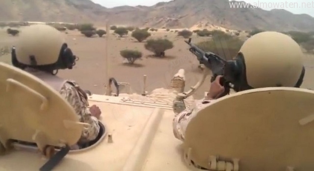 ‏‫بالفيديو.. “المواطن” تُوثق مِن دبابة الحرس الوطني تمشيطَ حدود نجران