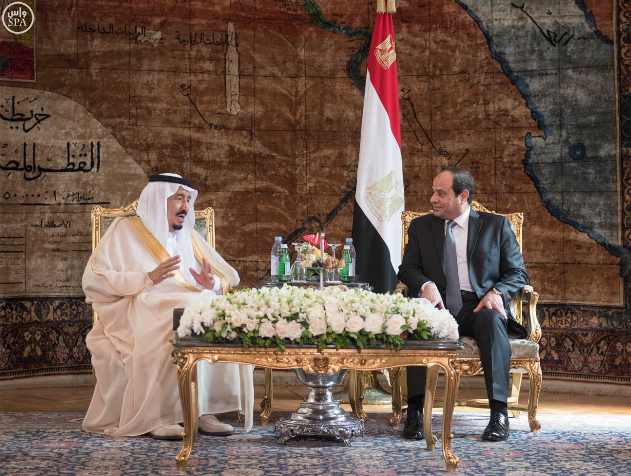 مباحثات ثنائية بين الملك سلمان والرئيس المصري