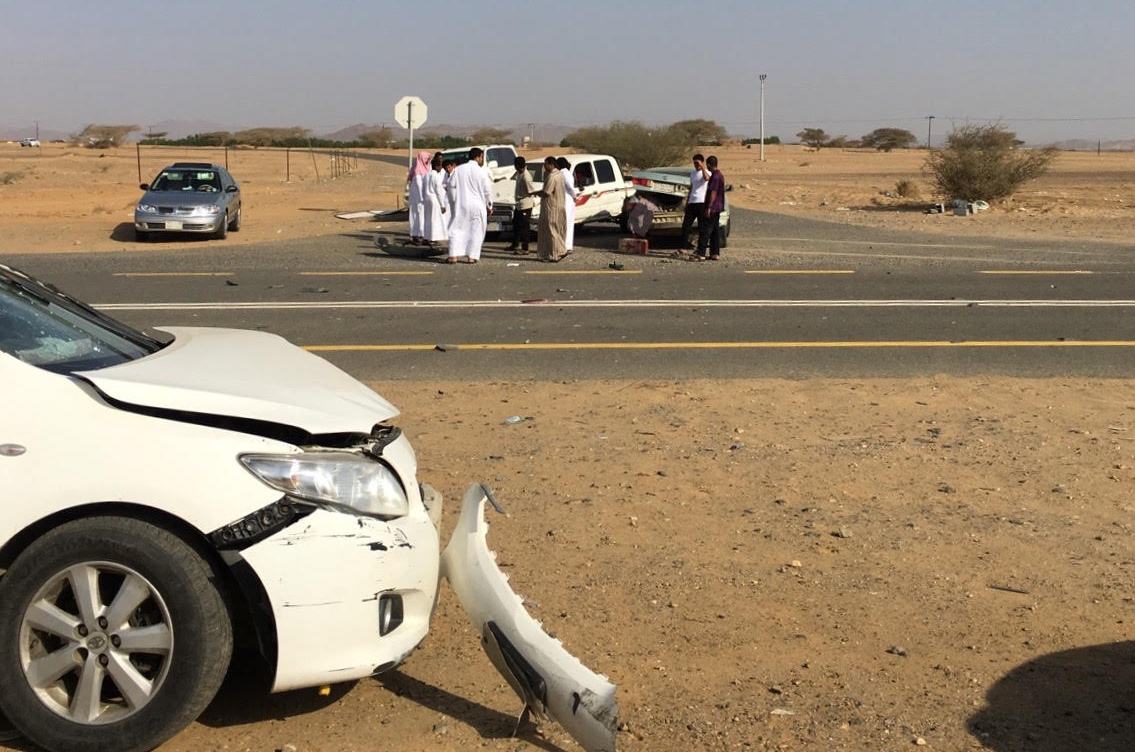 إصابة عدد من طلاب الثانوية في حادث مروري بـ #المظيلف