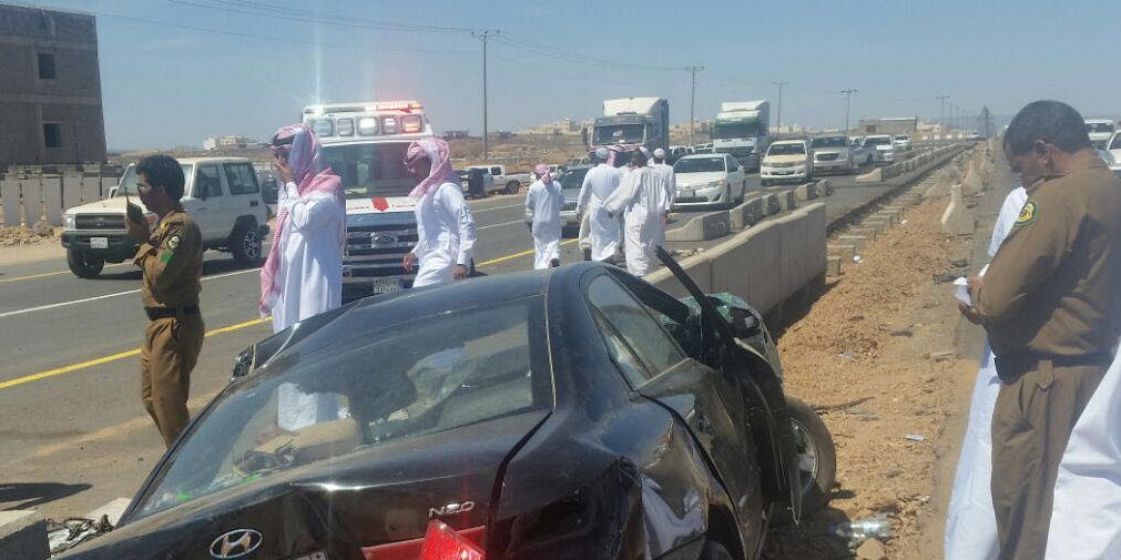 حادث تصادم بالمدينة المنورة (1)