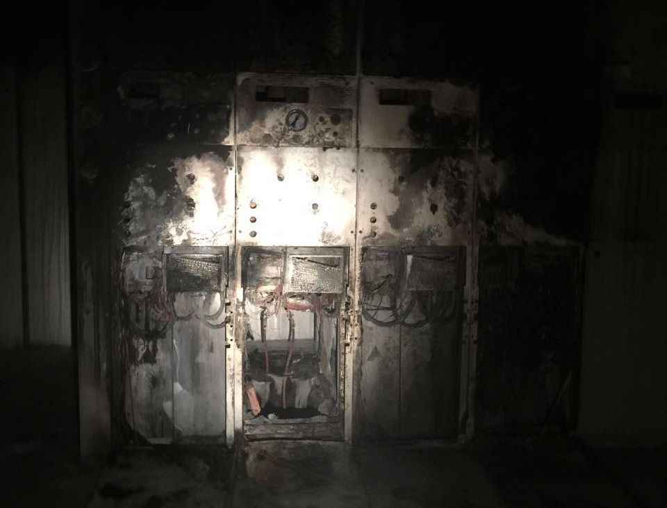 حادث حريق محطة كهرباء العنبرية بالمدينة المنورة  (3)