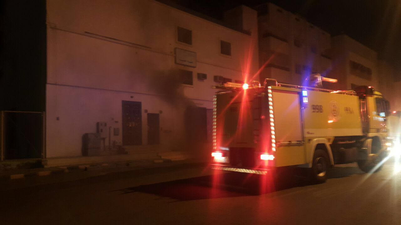 حادث حريق محطة كهرباء العنبرية بالمدينة المنورة  (6)