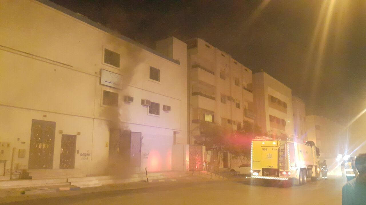 حادث حريق محطة كهرباء العنبرية بالمدينة المنورة  (8)