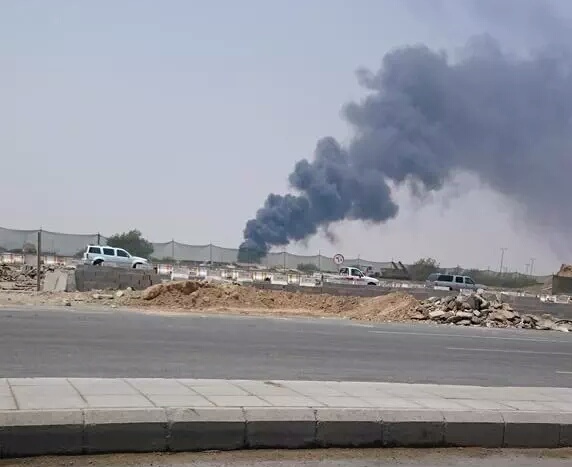 حريق هائل في تشاليح بريمان بـ#جدة