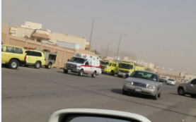 حريق في ابتدائية بـ #الرياض1