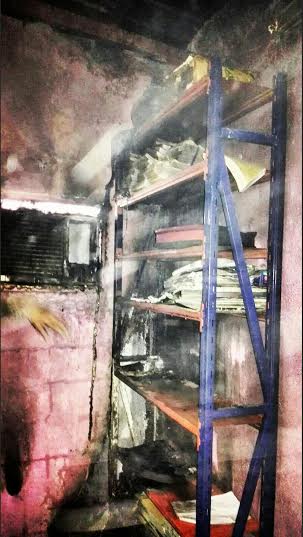 حريق محلات تجارية في ابوعريش4