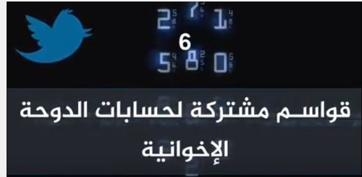 بالفيديو.. 6 قواسم مشتركة لحسابات الدوحة الإخوانية على تويتر