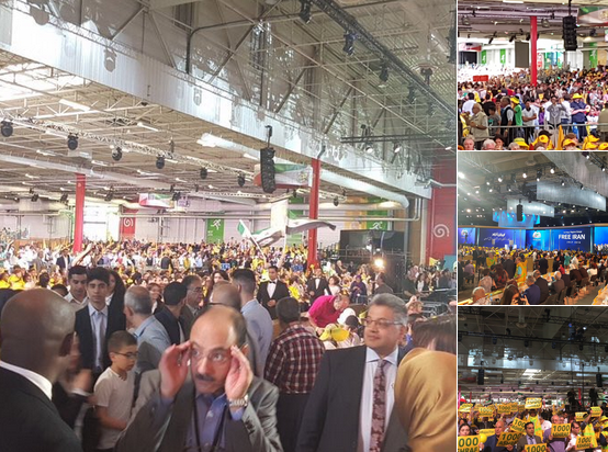 بالصور.. حشود المعارضة الإيرانية في باريس تصدم ملالي طهران