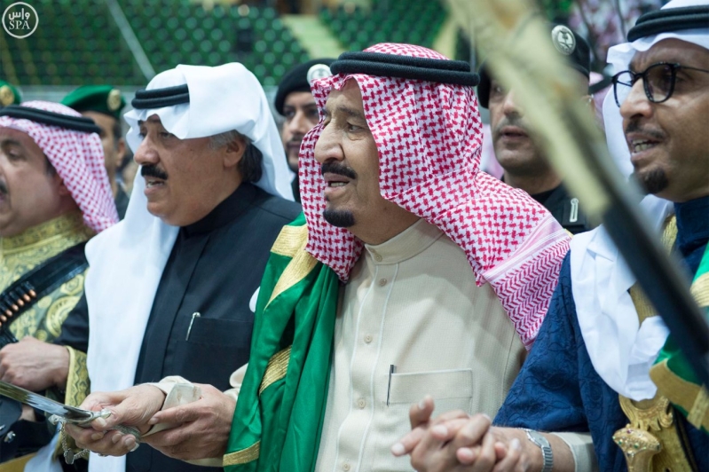 خادم الحرمين الشريفين يرعى حفل العرضة السعودية ضمن نشاطات المهرجان الوطني للتراث والثقافة في دورته الثلاثين 19