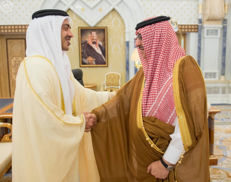 خادم الحرمين الشريفين يستقبل وزير الخارجية بدولة الإمارات العربية المتحدة3