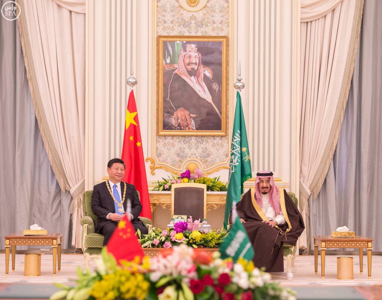 خادم الحرمين : المملكة و الصين‬ يسعيان معاً للاستقرار وتعزيز السلم والأمن في العالم