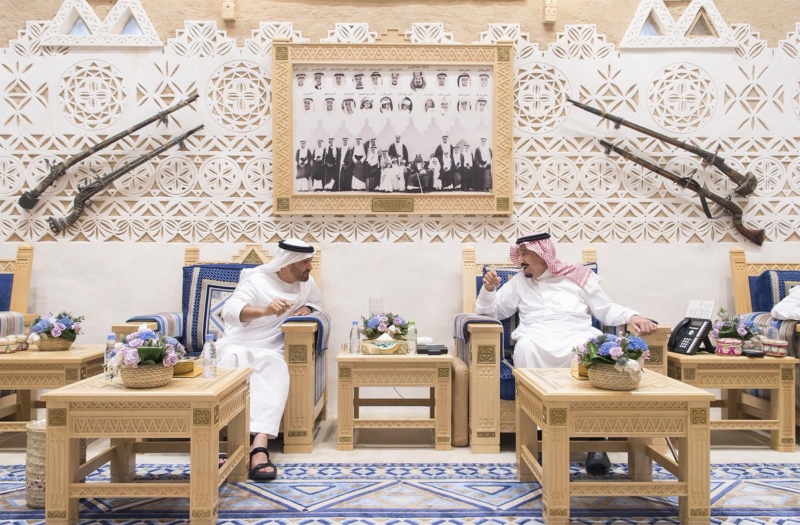 خادم الحرمين يستقبل ولي عهد أبو ظبي ‫(107416736)‬ ‫‬