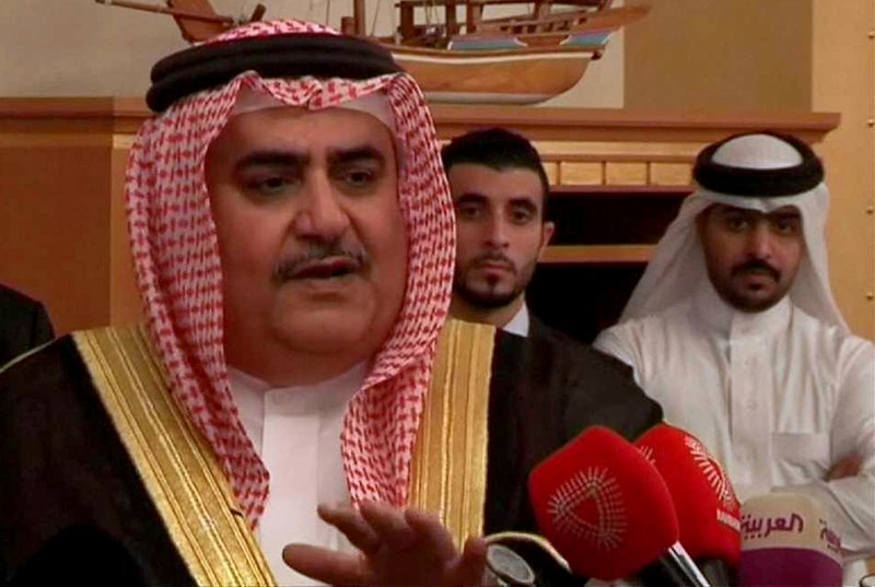 وزير خارجية البحرين: تجميد عضوية قطر في مجلس التعاون ضرورة للحفاظ على المجلس