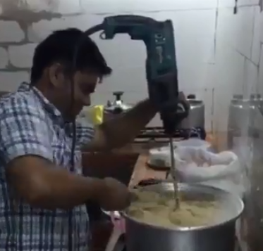 بالفيديو.. “دريل” لإعداد وجبة شعبية بمطعم في #المجاردة