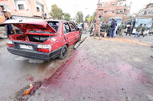 تفجيران انتحاريان وسط دمشق يسقطان 46 عراقيًا