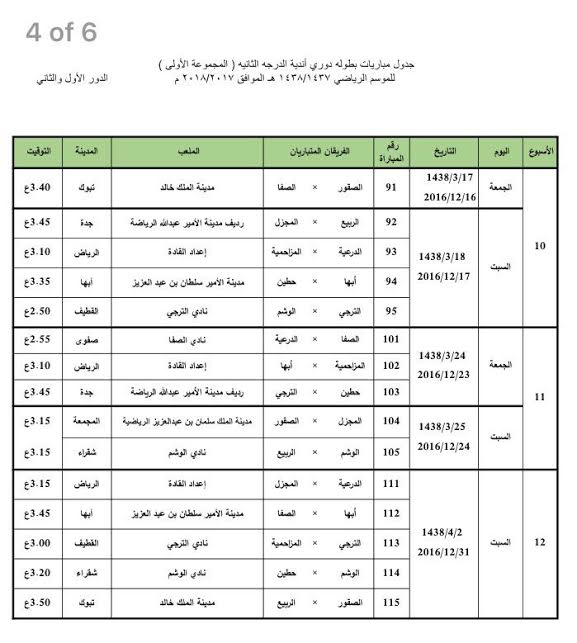 دوري الدرجة الثانية2