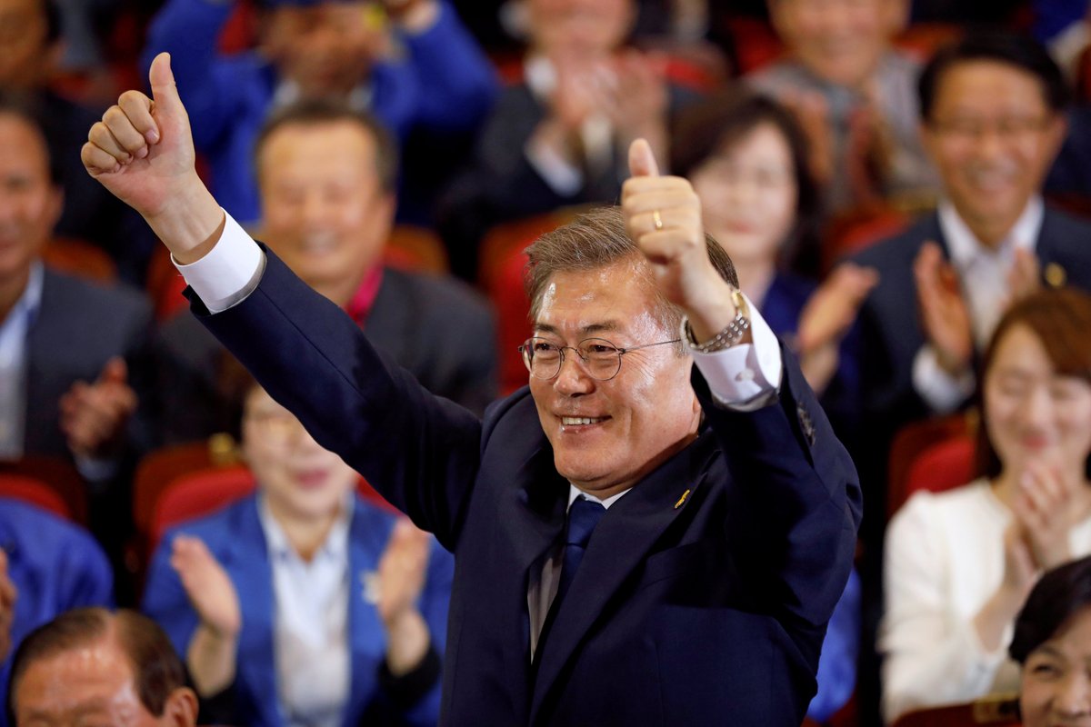 رئيس كوريا الجنوبية المنتخب يؤدي اليمين الدستورية