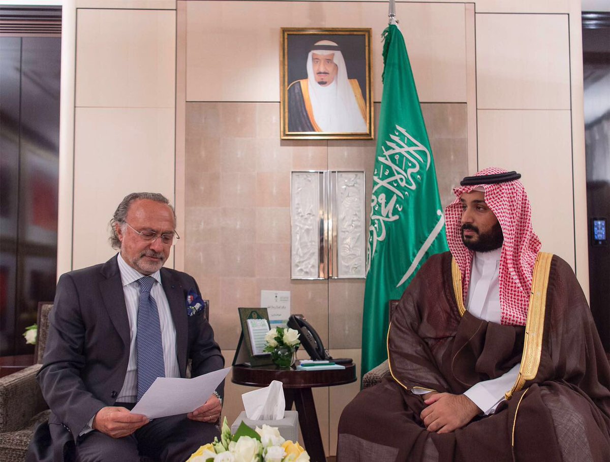 ولي ولي العهد يلتقي برئيس مجموعة الصداقة السعودية الفرنسية