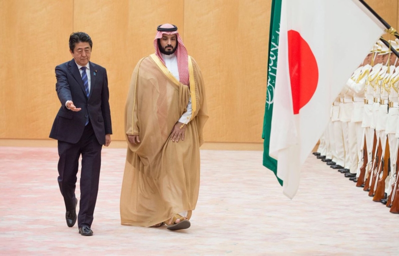 رئيس وزراء اليابان يستقبل ولي ولي العهد 1