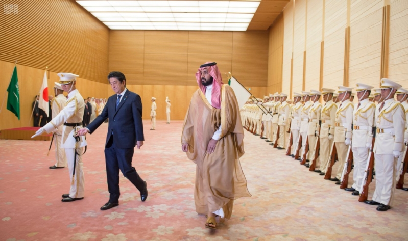 رئيس وزراء اليابان يستقبل ولي ولي العهد 6