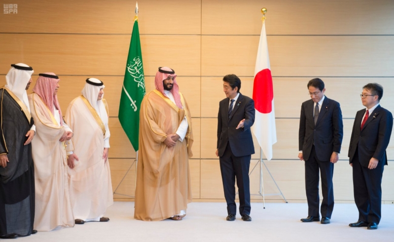 رئيس وزراء اليابان يستقبل ولي ولي العهد13