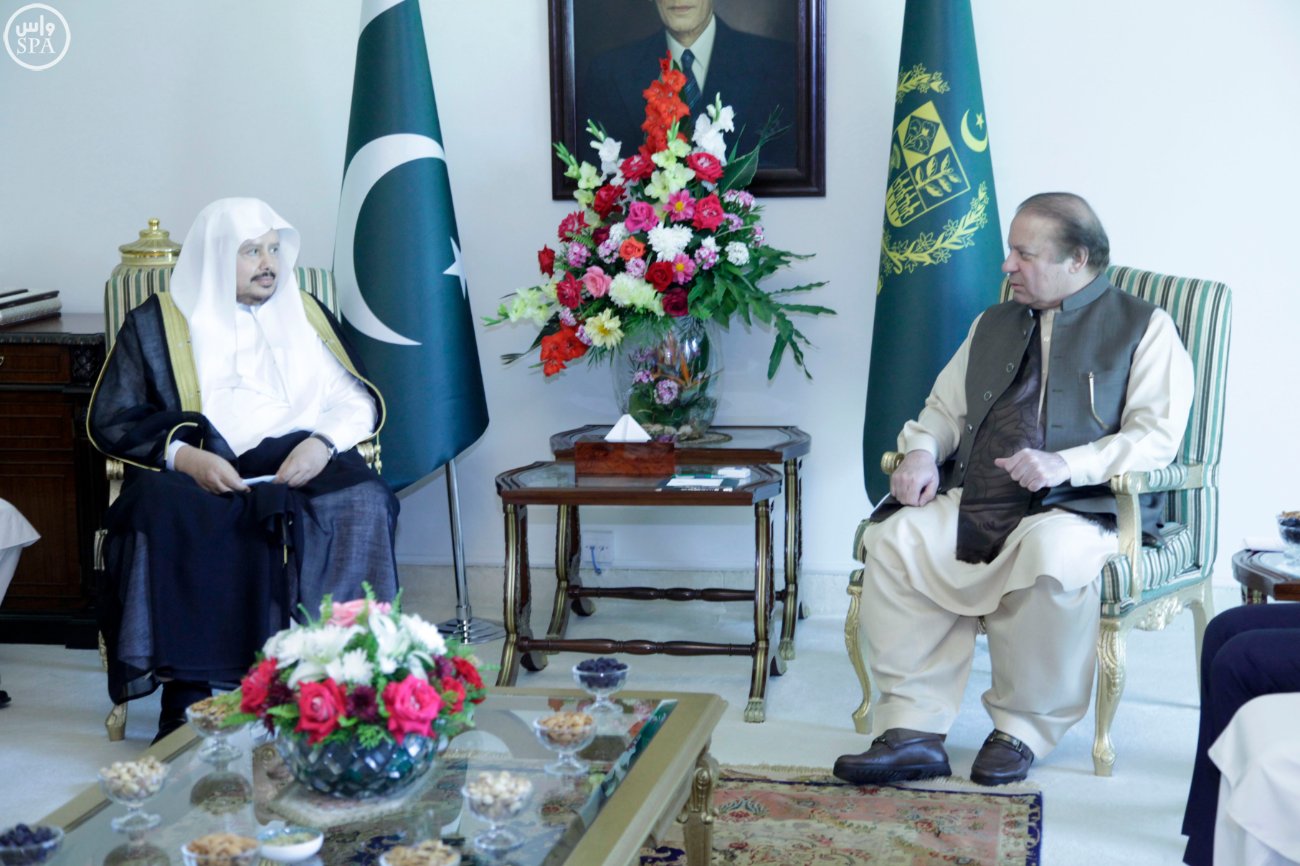 رئيس وزراء باكستان لرئيس الشورى : مشاركتنا بالتحالف الإسلامي تؤكد ثقتنا في قيادة السعودية