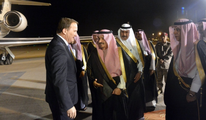 رئيس وزراء مملكة السويد يصل الرياض