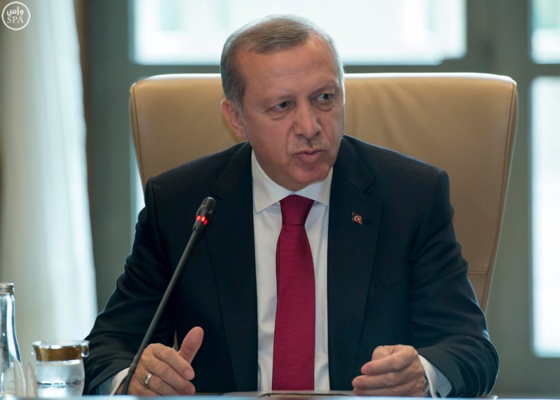 رجب طيب أردوغان رئيس جمهورية تركيا وأخوه خادم الحرمين الشريفين2