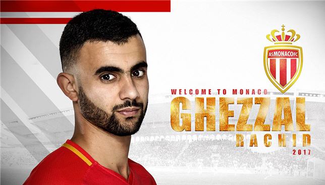 الجزائري رشيد غزال ينضم إلى موناكو حتى 2021