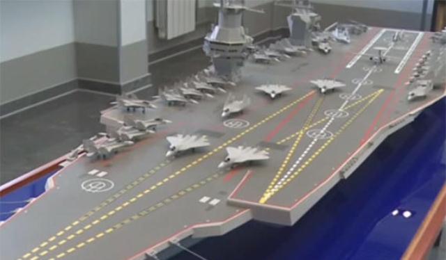 بالفيديو.. روسيا تكشف النقاب عن نموذج لحاملة طائراتها الجديدة