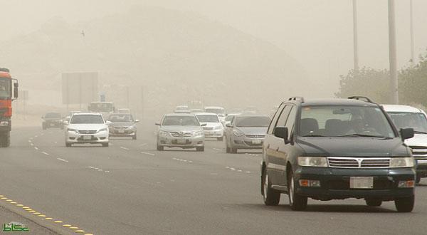 الأرصاد: تدني الرؤية بسبب الغبار على مناطق الجنوب