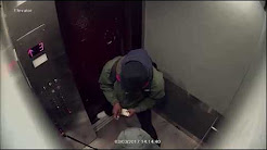 شاهد.. سرقة مسنة بالإكراه داخل مصعد