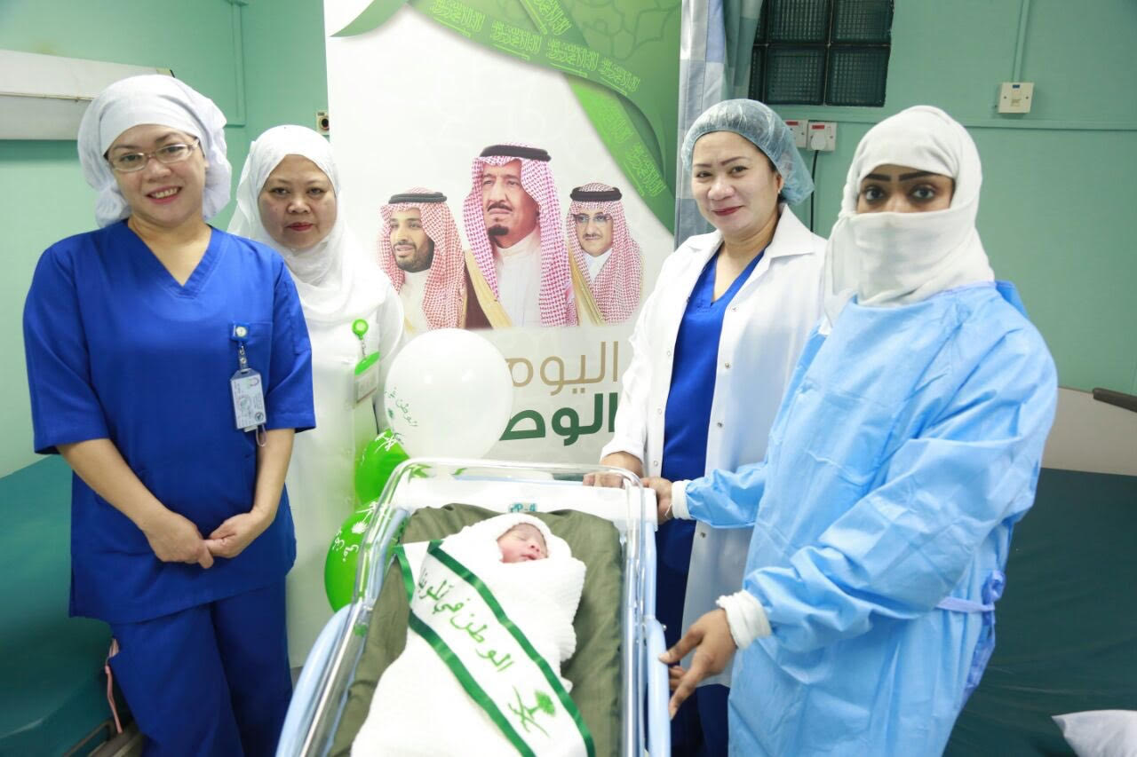 “سعود الطبية” تحتفي بمواليد اليوم الوطنيّ