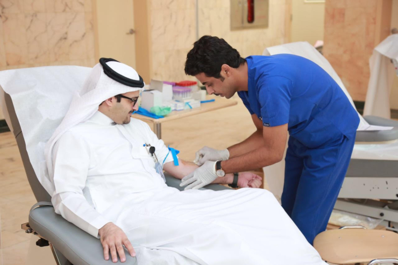 سعود الطبية تُعايد مرضاها بحملة للتبرُع بالدم1