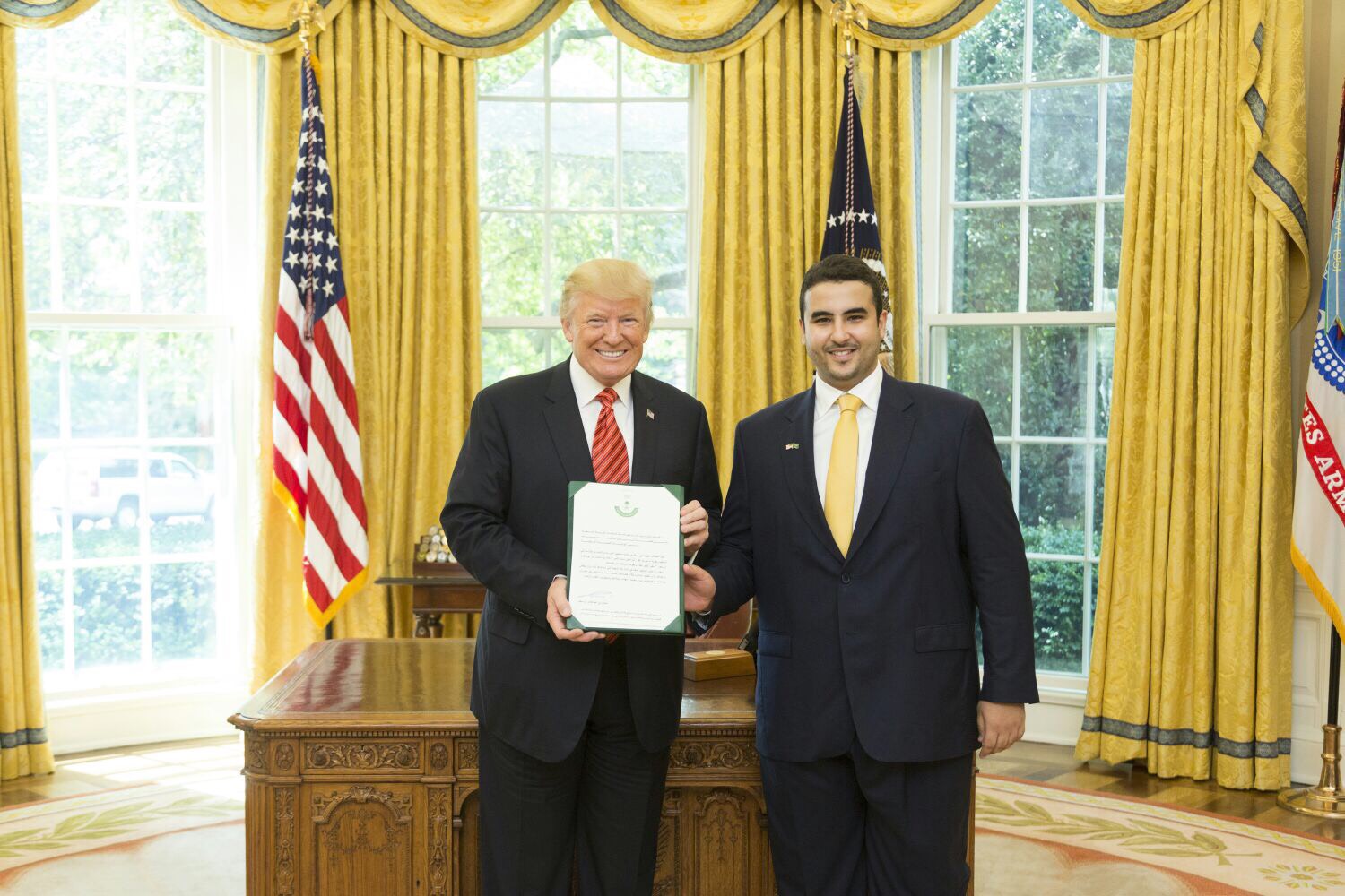 ترامب يستقبل خالد بن سلمان سفير المملكة لدى واشنطن