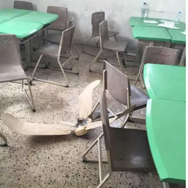 سقوط مروحة بفصل دراسي في #الرياض.. و#التعليم : إصابتها بسيطة