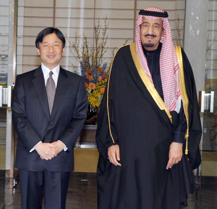 الأمير سلمان يلتقي ولي عهد اليابان