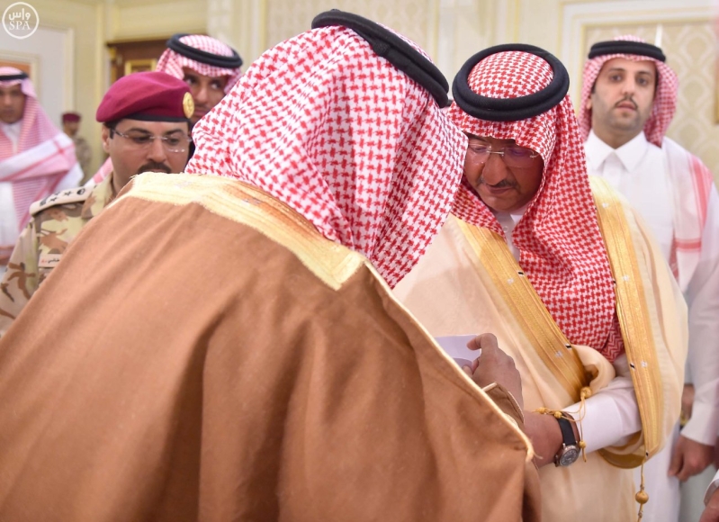 سمو ولي العهد يستقبل أصحاب السمو الأمراء أصحاب الفضيلة المشايخ وأصحاب المعالي وكبار مسؤولي وقادة القطاعات الأمنية. 5