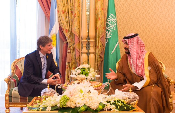 سمو ولي ولي العهد يلتقي أمير دولة قطر ورئيس دولة فلسطين ونائب رئيسة الأرجنتين.