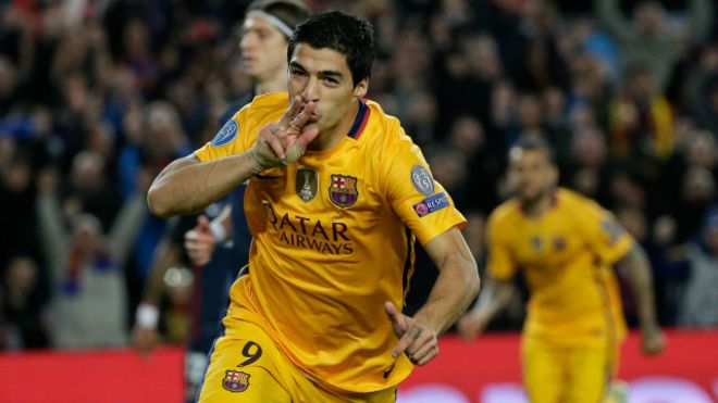 سواريز يقود برشلونة للفوز على أتلتيكو مدريد بدوري الأبطال