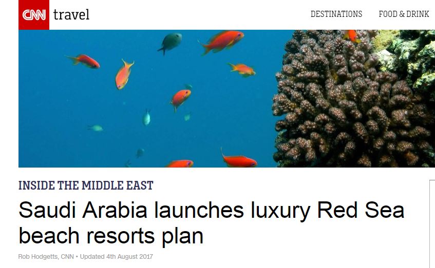 CNN : إعلان مشروع البحر الأحمر يغير خريطة السياحة الشاطئية في الشرق الأوسط